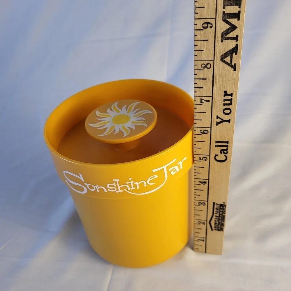 Vintage CA Prunes Phillips 66 Marlex Sunshine Jar Orange